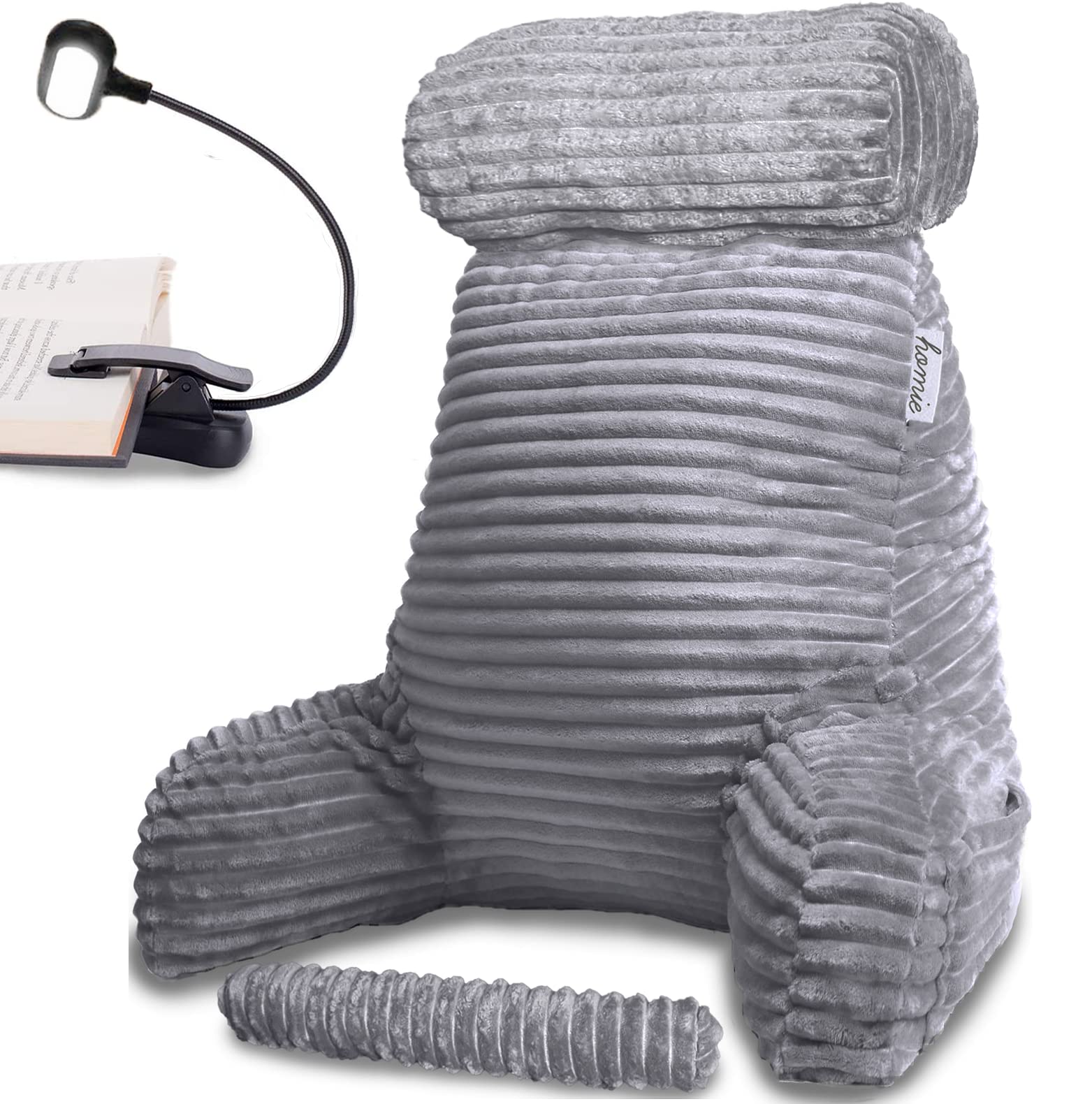 Homie Reading Pillow with Reading Light and Wrist