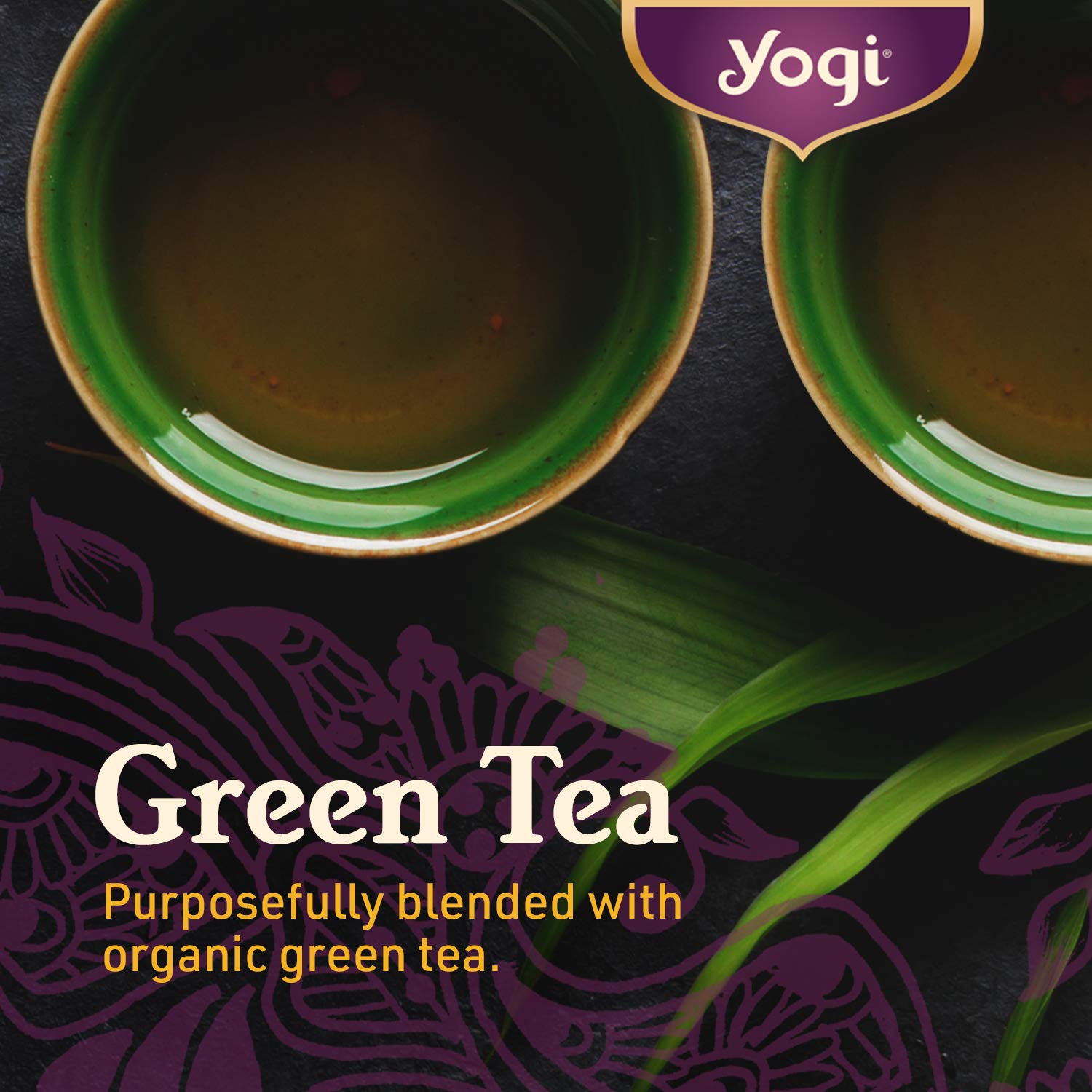 Yogi Tea - Green Tea Blueberry Slim Life (6 Pack) - Energizes and Supports a Dieting Program - 96 Tea Bags : Grocery & Gourmet Food