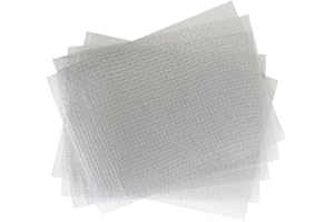 10-Pack Wire Repair Net for Plastic Crack and Hole Repair on Car Bumper, Body, Hood, and Vents, 15x20 cm Silver Gray Mesh