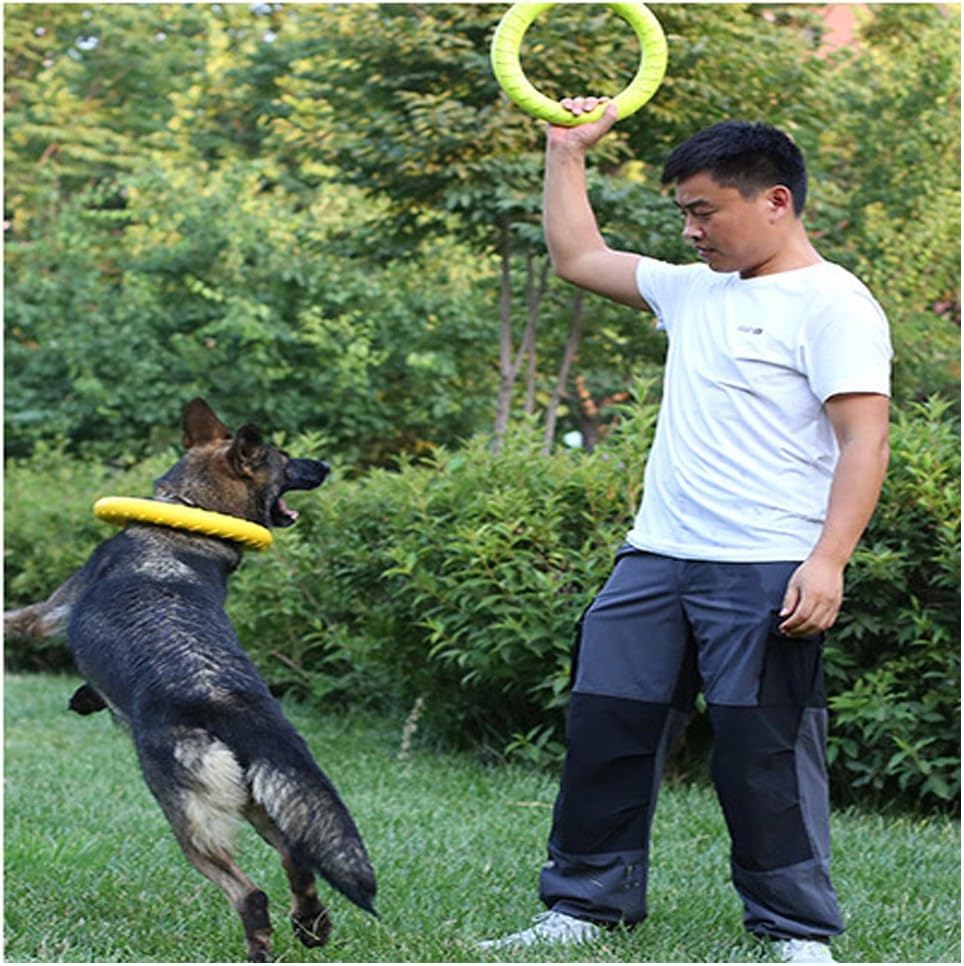 Large Dog Toys Ring Water Floating, Outdoor Fitness Flying Discs, Tug of War Interactive Training Ring for Medium and Big Dogs, 12 inch - Image 4