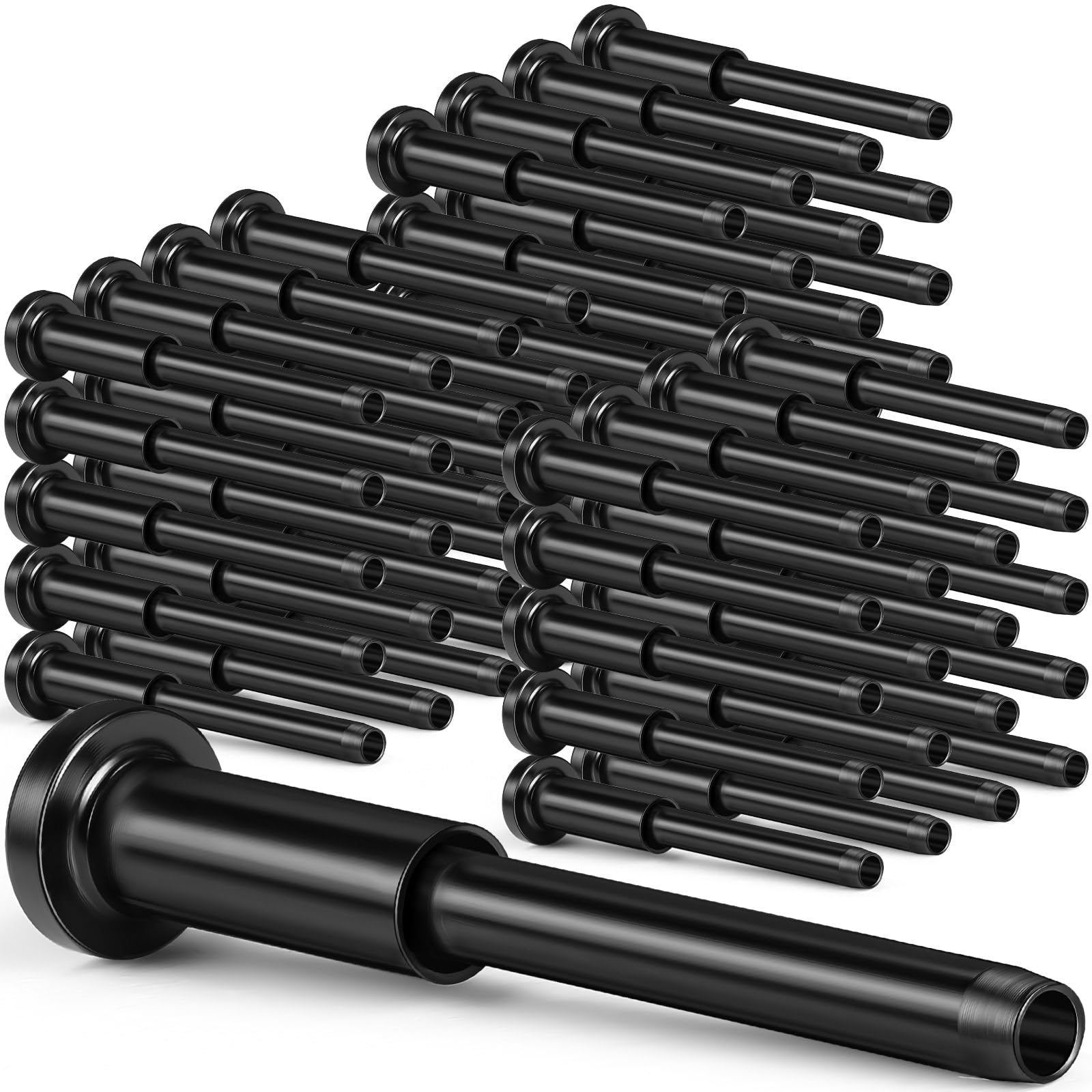 Photo 1 of Blulu 100 Pack Invisible Cable Railing kit, T316 Stainless Steel 1/8" Invisible Receiver and Swage Stud End for Cable Railing, Swage Tensioner 1/8" for Wood/Metal Post, Cable Railing Hardware (Black)