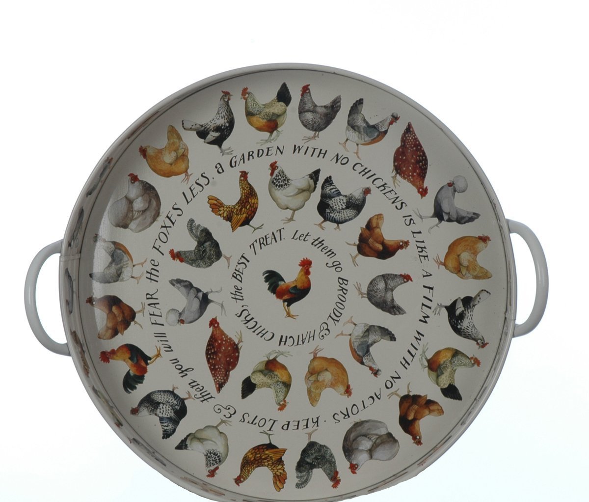 Emma Bridgewater Hens LARGE GARDEN TRAY, Tin, Various, 1Piece Amazon