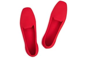 Frank Mully Women's Loafer Flats Square Toe Flat Shoes Comfortable Office Work Shoes, Cute Penny Loafer Slip On Walking Driving Shoes