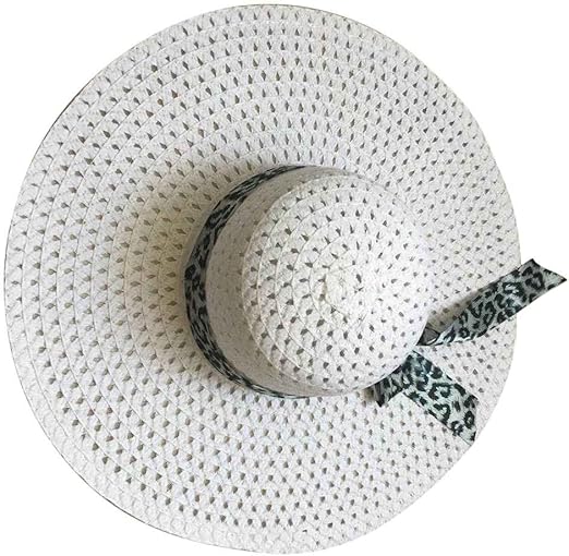 Amazon Co Jp Xuanhemenレディース夏straw Wide Brim Hat Girl旅行ビーチ釣り サンシェードパナマキャップladyアウトドアドレス帽子 ホーム キッチン