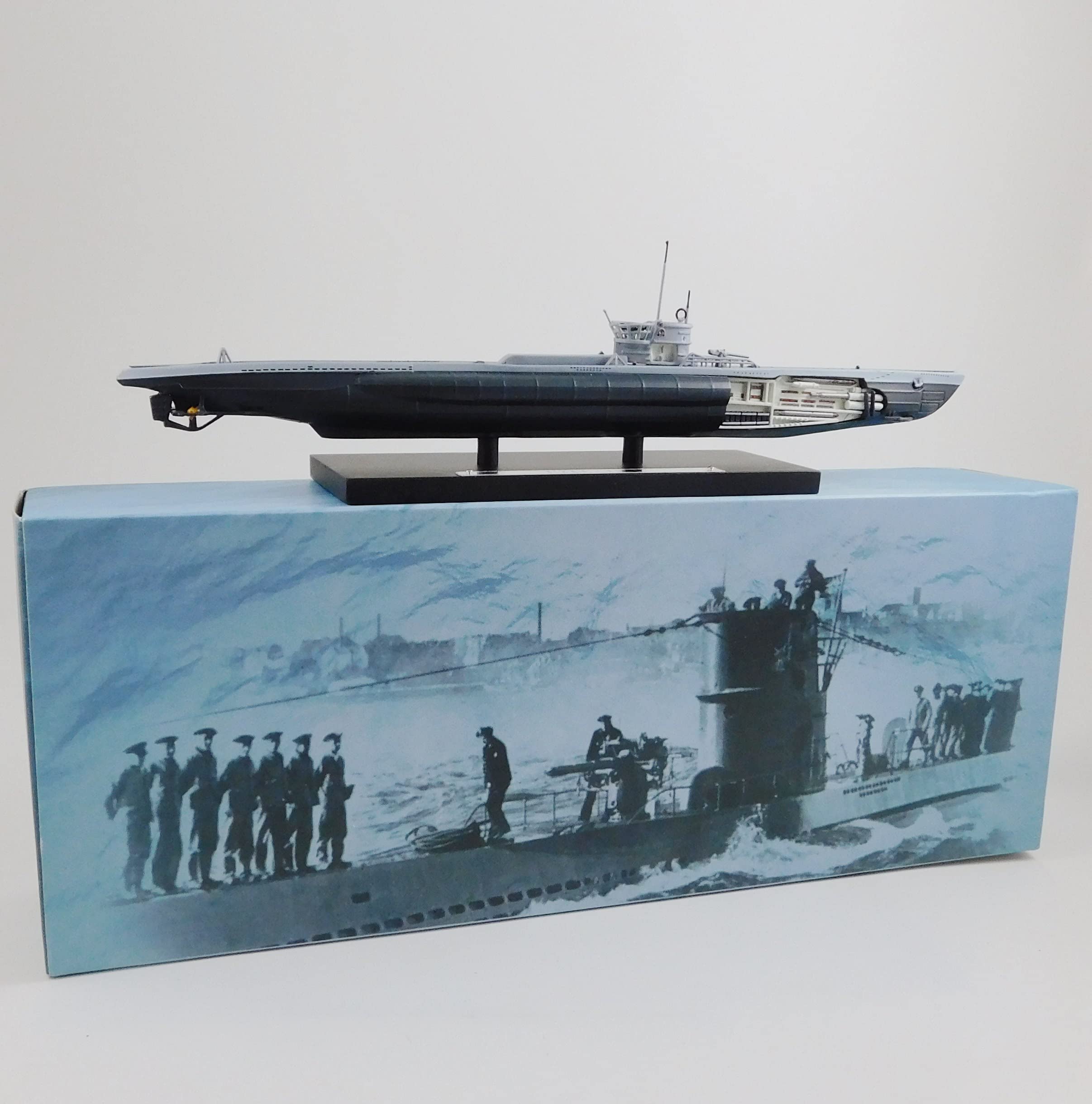 Seven Secrets U59 German Submarine 1940 WWII Model Scale 1:350 Die-Cast U-Boat Sub | HX08