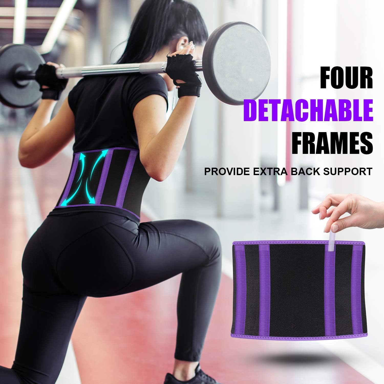 Waist Trimmer Sweat Waist Trainer Women Waist Sweat Belt Band Belly Stomach Wrap: Clothing