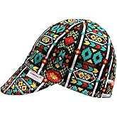 Comeaux Caps Aztec Print Reversible Welding Cap | 100% Cotton, Durable Work Hat for Men & Women