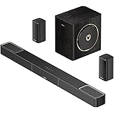 ULTIMEA Skywave X40 5.1.2ch Sound Bar for Smart TV w/Dolby Atmos, Wireless Surround Sound System for TV, 530W Soundbar with Wireless Subwoofer, GaN Amplifier, 4K HDR Pass-Through, HDMI eARC, BT 5.4