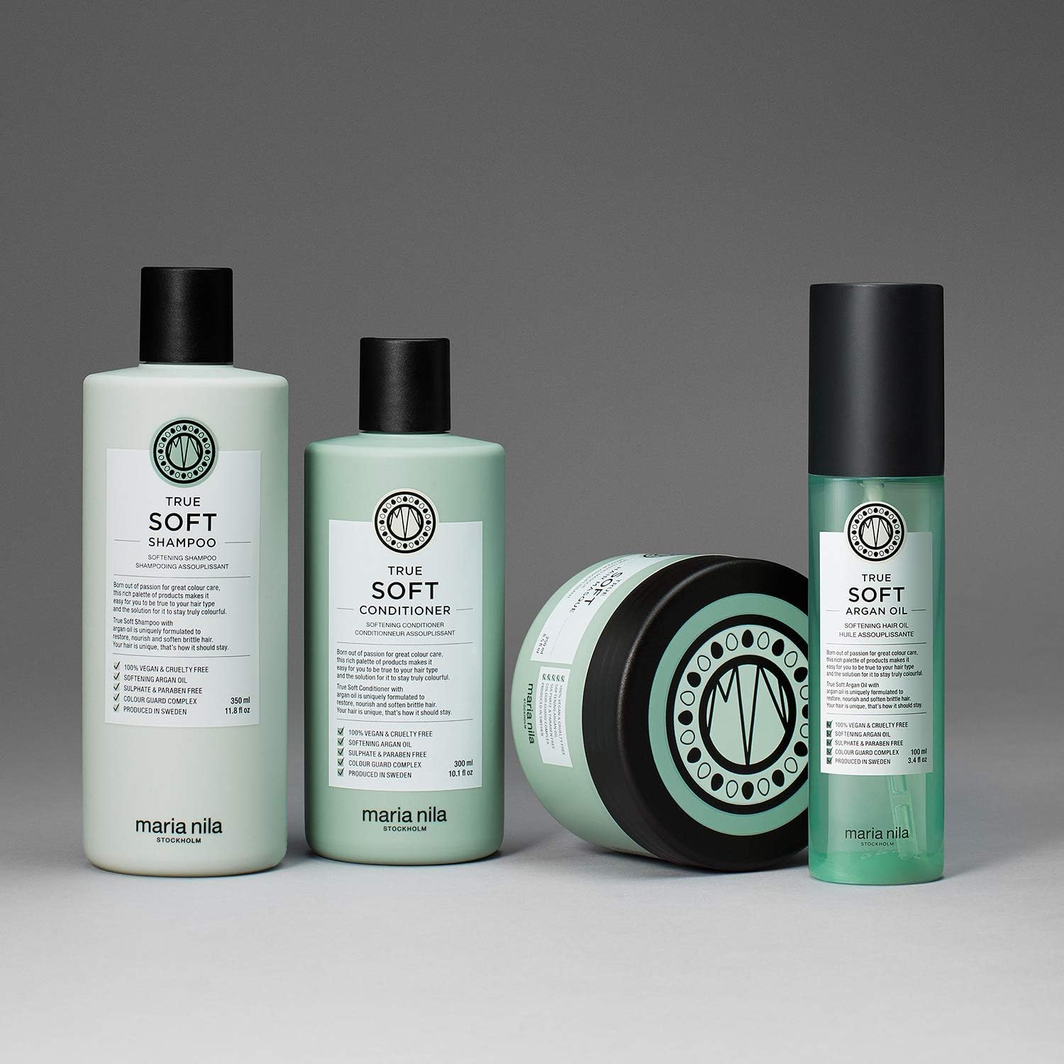 Maria Nila True Soft, Moisturizing Conditioner for Dry Brittle Hair Argan Oil Remoisturises & Reduces Frizz - Image 5