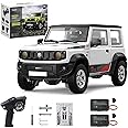 captainrc 1/16 4x4 Suzuki Jimny Remote Control Crawler RTR Full Scale Simulation RC Off-Road Truck Vehicle Model, 2.4Ghz with LED Lights and Simulation Sound Effects (White)