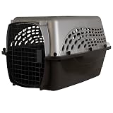 Petmate Dog Crates for Small Dogs & Cat Carriers, Two-Door Plastic Pet Kennel, Top & Front Loading, Made in USA, 24" For Pets Up To 15 lb, Pearl Tan