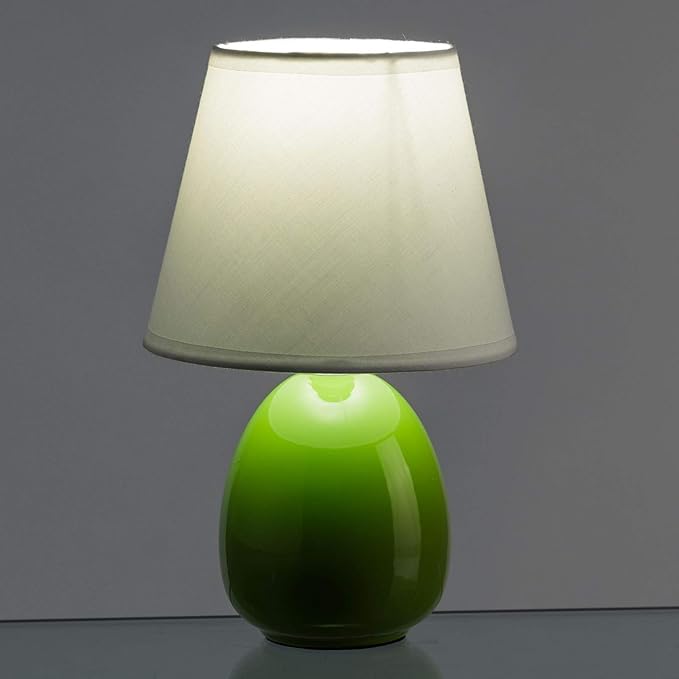 Modern Ceramic Green Bedside Table Lamp For Bedroom Amazon.co.uk Lighting