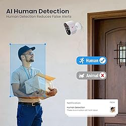 GlowPop 1080p Wireless Security Camera with AI