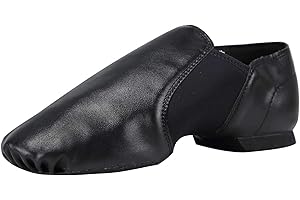 Linodes PU Leather Jazz Shoe Slip On Dance Shoes for Girls and Boys (Toddler/Little Kid/Big Kid)