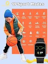 teslahero Kids Smartwatch Purple Heart Rate Sleep Tracker Activity Waterproof view 3