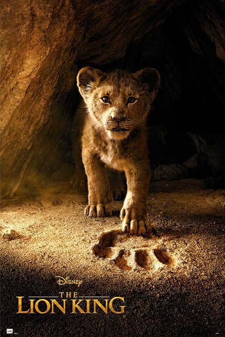 Amazon Com Poster Stop Online The Lion King 2019 Disney Movie Movie Poster Teaser Simba Size 24 X 36 Posters Prints