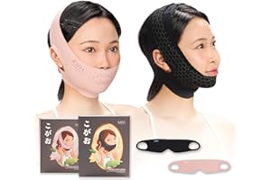 KIRA INTERNATIONAL Chin Strap for Sleeping & Anti Snoring–Premium Far Infrared Fabric Double Chin Reducer, Chin Strap for CPAP Users, Jawline Shaper, CPAP Chin Strap to Keep Mouth Closed, Face Lift, V-Line Lifting Mask