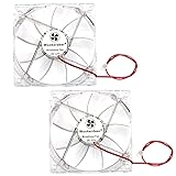 2 Pack 120mm 12cm 12025 DC Fan 12V 120 x 120 x 25