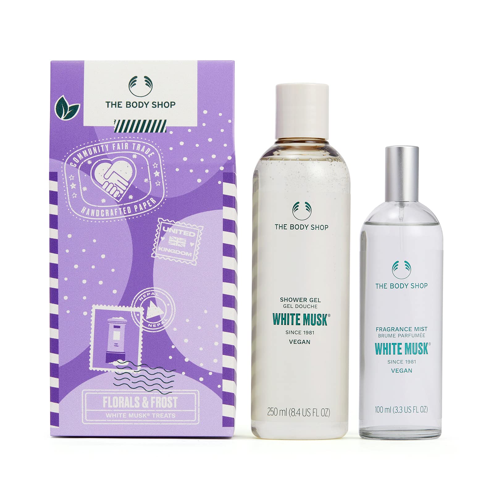 The Body Shop Florals & Frost White Musk 2-Pieces Gift Set