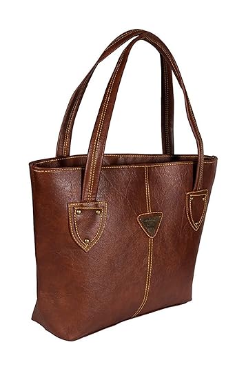 Deal Especial Brown Leather look big size Stylish women handbag gifts