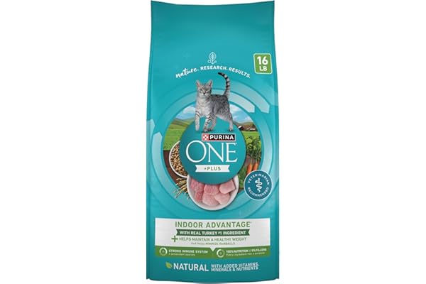 Purina ONE Natural, Low Fat, Weight Control, Indoor Dry Cat Food, +Plus Indoor Advantage, 16 lb product