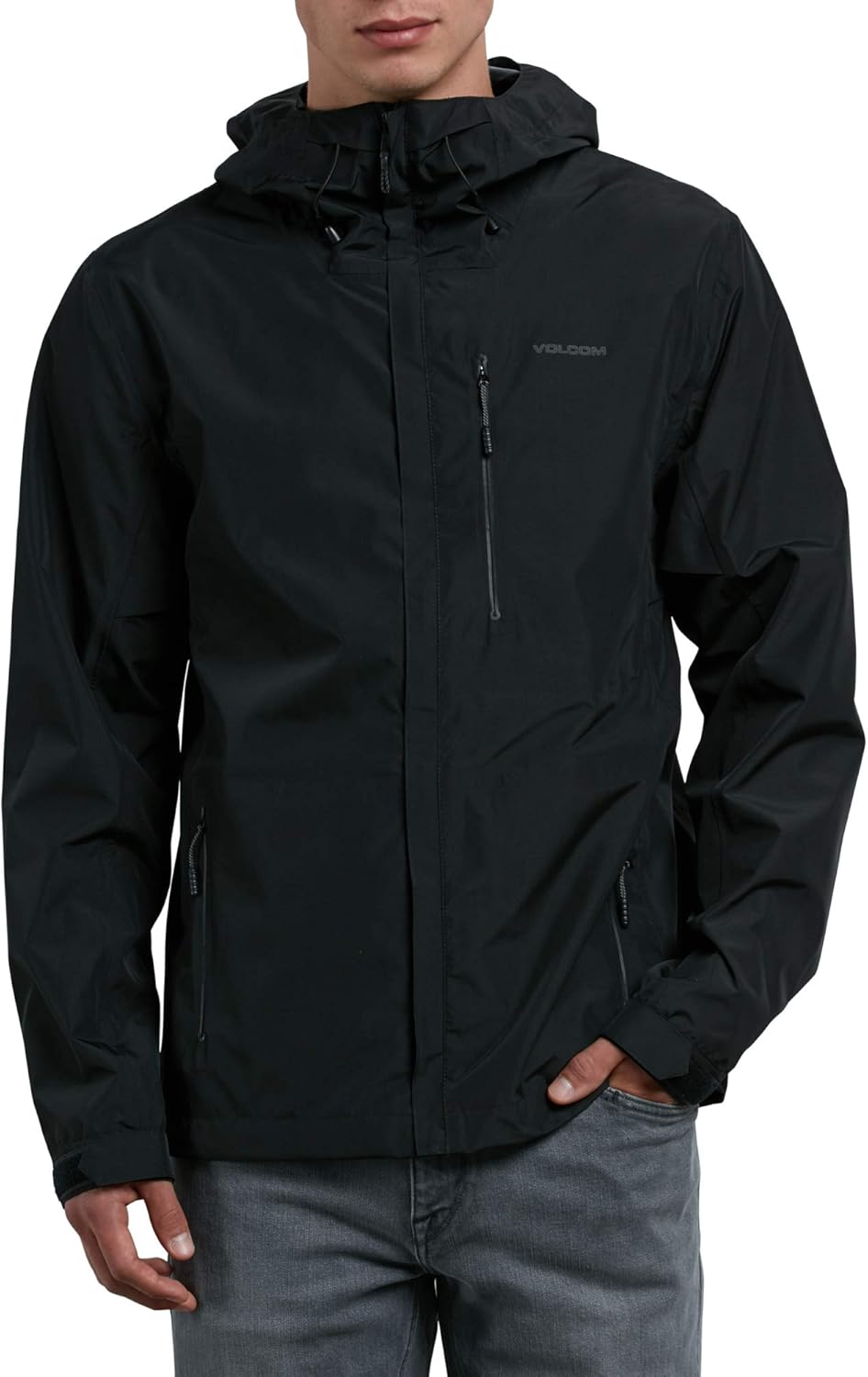 Men's Stone Storm Hooded Zip Up Rain Jacket Amazon.co.uk Clothing