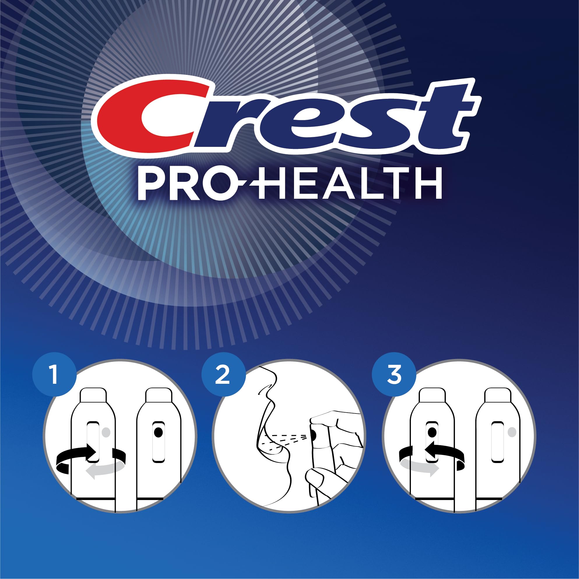 Crest Pro-Health | Portable Alcohol-Free CPC Mist with Clean Mint Flavor | Fights Odor-Causing Germs for Instant Fresh Breath - 1 Count (0.44oz) Breath Spray