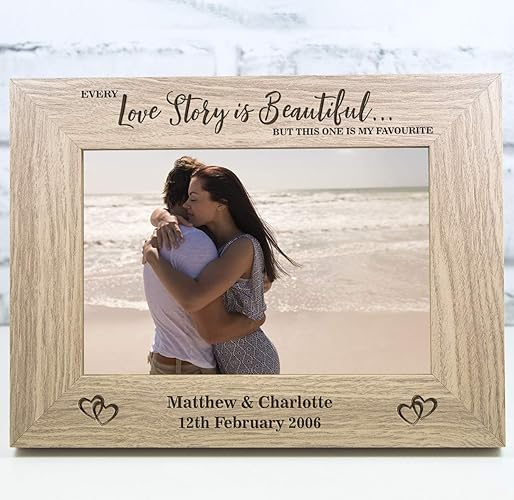 Personalised Wedding Photo Frame Engagement Gift Keepsake Amazon.co.uk