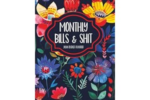 Monthly Bills and Shit 2026 Sweary Budget Planner for Women: Funny Financial Organizer with Daily Planning, Finance Trackers,
