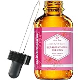Leven Rose Sea Buckthorn Seed Oil 100% Pure Organic Unrefined Cold Pressed for Hair Skin and Nails - 1 oz
