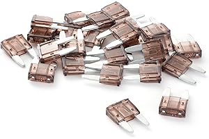GOODSEN (25Pcs) 7.5 Amp Mini Car Fuses, 7.5A Automotive Fuses, Automotive Replacement Fuses, Blade Fuse for Car/RV/Truck/SUV/Motorcycle/Boat
