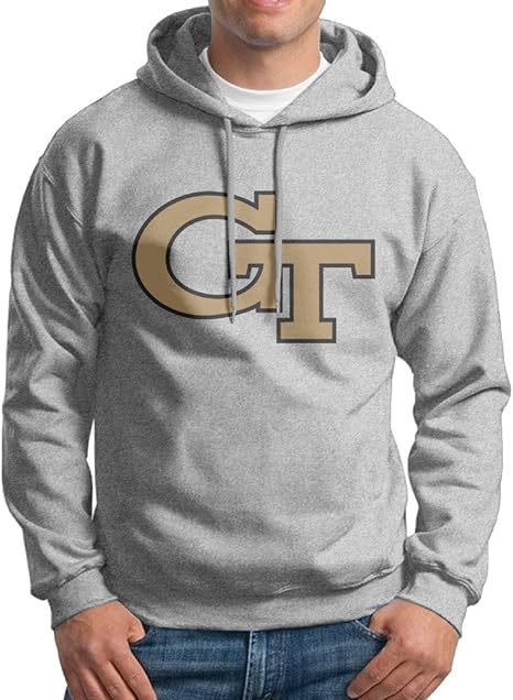 2016 Georgia Tech Logo Mens Drawstring Long Sleeve Pullover Sweatshirt ...