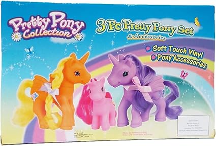 10 Pc Pony Family Toy Set for Kids 