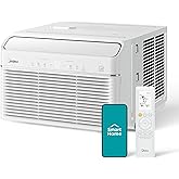 Midea 8,000 BTU Smart Inverter Air Conditioner Window Unit with Heat and Dehumidifier &ndash; Cools up to 350 Sq. Ft., Energy Star Rated, Quiet Operation, Electronic Controls, Remote Control, White