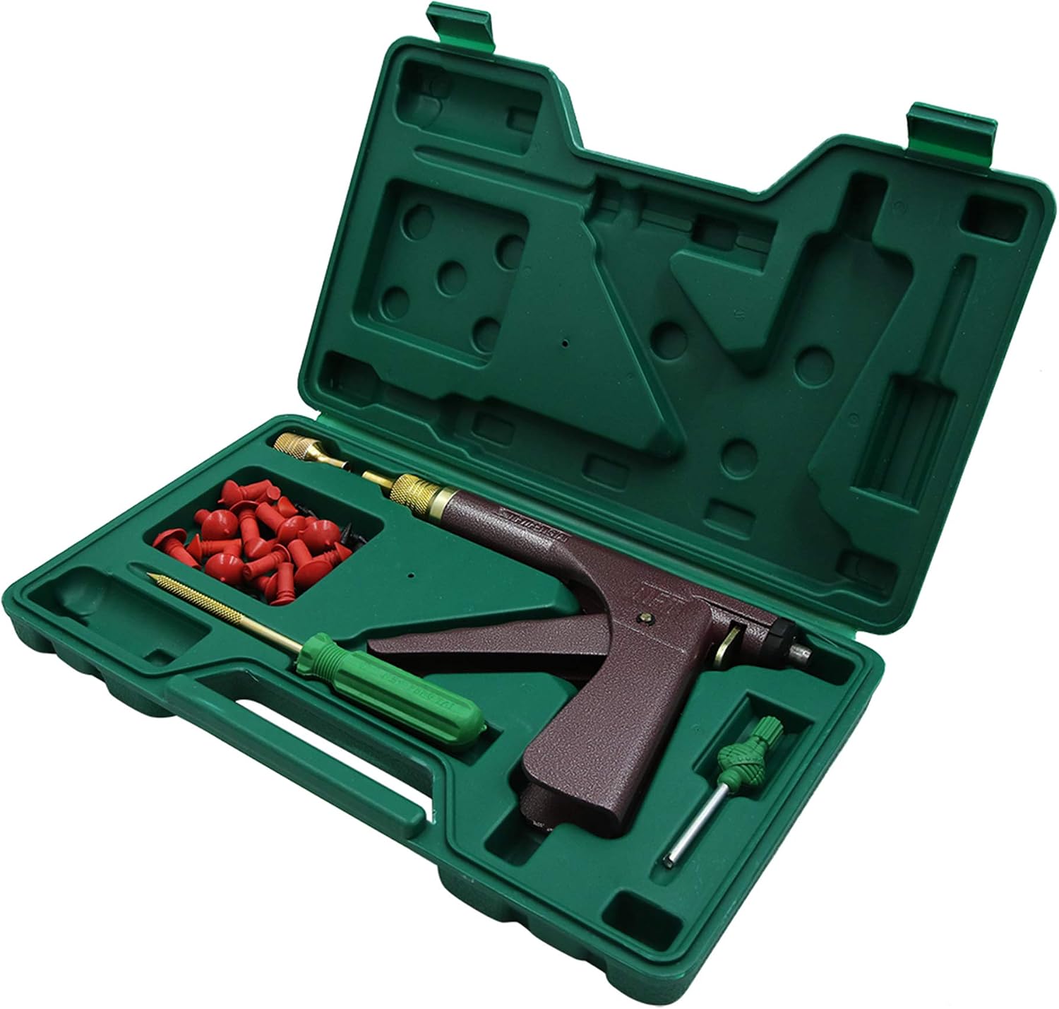 sourcing map Tire Plugger Tubeless Car Tyre Repair Tool Kit without Glue, Multicolor, 33 x 20 x 5 cm