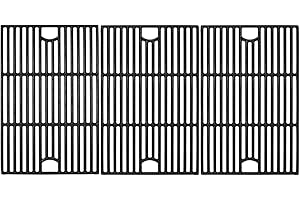 GCOSTAR 17inch Grill Grates for Nexgrill 6 Burner 720-0896 720-0896B 720-0896E 720-0898 720-0896X 720-0896C 720-0896CP 720-0898A, Cast Iron Cooking Grids for Homedepot Nexgrill 6-Burner Deluxe 720-0896,3Pack