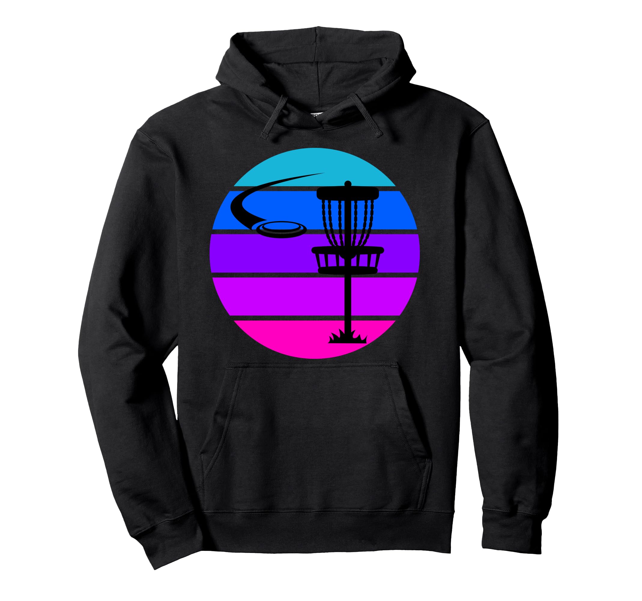 Disc Golf Frisbee Basket Towel Marker Game Pullover Hoodie