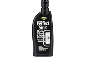 HOPE'S Perfect Sink Cleaner and Polish, Restorative, Removes Stains, Cast Iron, Corian, Composite, Acrylic, 8.5 Fl Oz