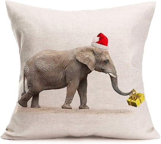 Amazon Com Asamour Lovely Animals Elephant Wearing Christmas Hat