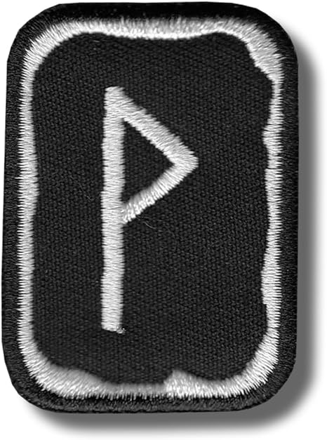 Amazon Com Wunjo Rune Embroidered Patch 4 X 5 Cm