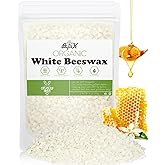 White Beeswax Pellets - 0.5Ib(200g) Beeswax for Candle Making - Beeswax Pellets Cosmetic Grade Eco Friendly Products - Organi