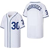 Men's #30 Sandlot Benny The Jet Rodriguez Movie Baseball Jersey Stitched Christmas Summer S-3XL
