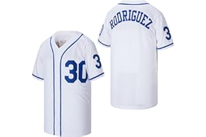 LUQIAOMAOYI Men's #30 Sandlot Benny The Jet Rodriguez Movie Baseball Jersey Stitched Christmas Summer S-3XL