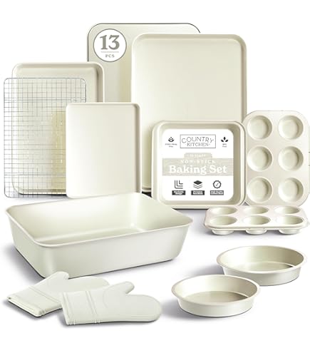 12-Piece Baking Set - Bake Like A With Premium Bakeware, BPA Mixing
