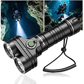 Wurkkos DL05 Scuba Dive Light 6000LM, 14H Runtime Underwater Flashlight | IPX8 Waterproof 100M Rechargeable Submersible Torch with Type-C, Handheld Scuba Diving Light for Snorkeling, Night Diving