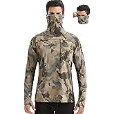 PIQIDIG Men's Sun Protection Hoodie Shirts UPF 50+ Long Sleeve Rash Guard Performance Athletic Running Hiking T-Shirt