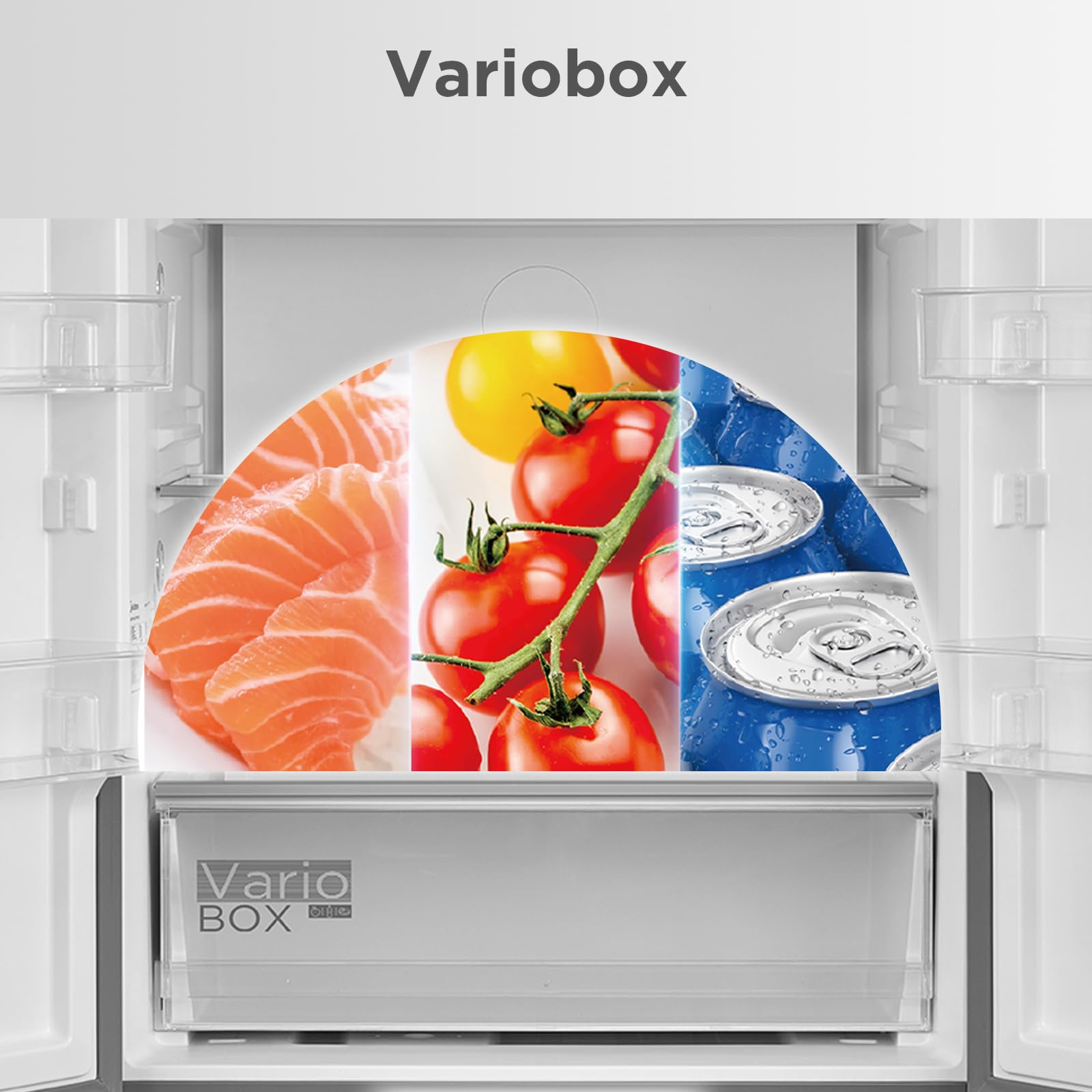 Midea French Door Kühl-Gefrierkombination/391 Liter NoFrost/Smart WiFi, Inverter & VarioBox/Energiesparend& Extrem Leise/Für Große Familien MERF402FIE02 5