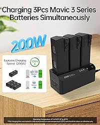 LKTOP 200W Mavic 3 Series Battery Charging Hub with