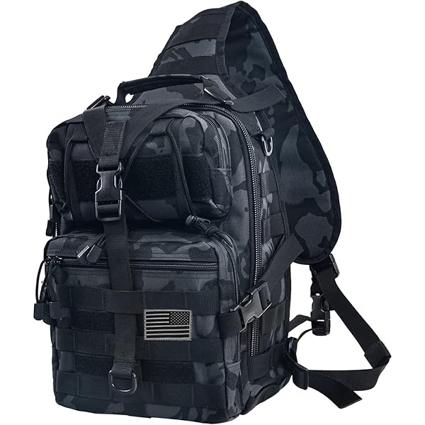Tactical Chest Pack Shoulder Bag Men Crossbody Bag Outdoor Hiking Bag