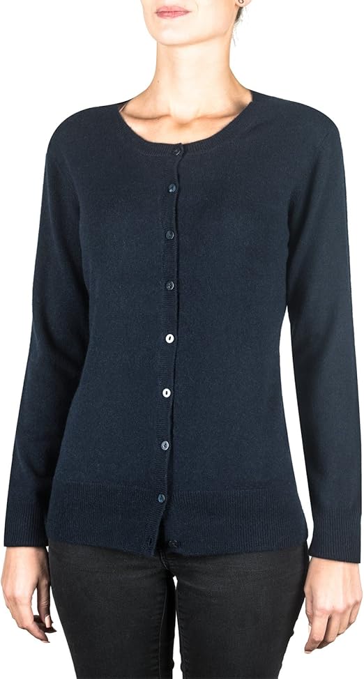 crew neck cardigan women's